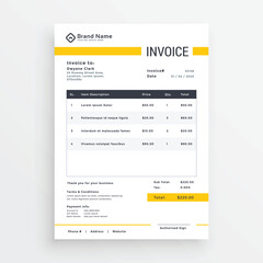 invoice template design