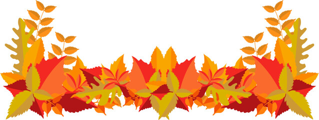 Auntumn Leaves Footer Border