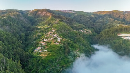 Sunrise at Arco de Calheta Madeira Portugal. High quality photo