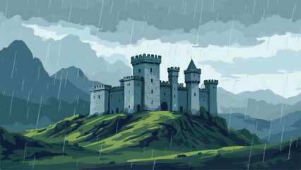 castle in the mountains © StockStudio