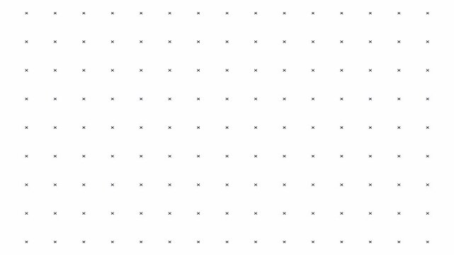 Black Cross Grid Background | 4K Loop with Alpha Channel