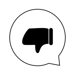 Naklejka premium バット・低評価・ダメなど 感情吹き出しマーク