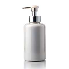 Body lotion pump bottle isolated on transparent background