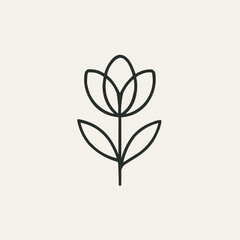 Vector icons of a green leaf and tree symbolize nature, growth, and eco-friendly design