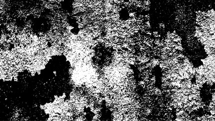 Abstract Grunge black and white texture with a distressed, peeling, and weathered surface old paint or decayed walls. Rough, cracked, and deteriorated pattern creates an urban, vintage artistic design