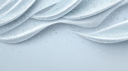 Elegant light blue abstract waves with subtle sparkling effects