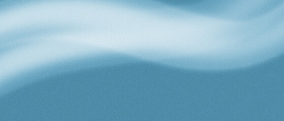 Abstract blue background. Noise texture with a grainy blue gradient background and glowing lines, wide banner backdrop with copy space.