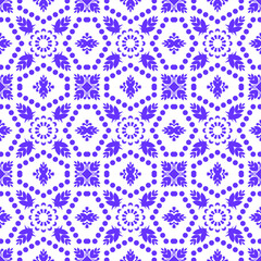 seamless pattern with blue dots, seamless geometric pattern, seamless pattern with blue flowers