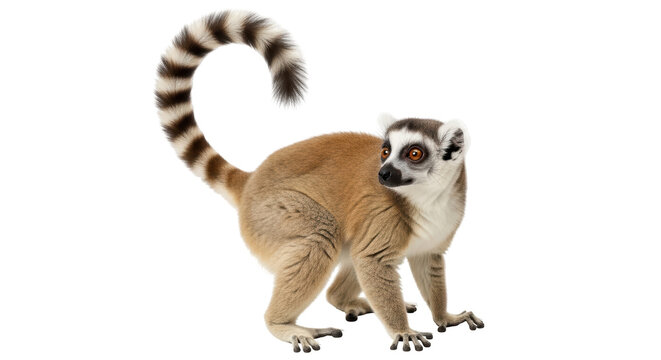 Isolated Ring-Tailed Lemur