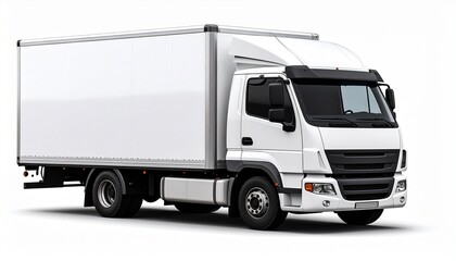 truck isolated on white