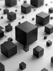 Obraz premium abstract minimalist geometric shapes