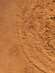 Background of a terracotta decorate wall home interior