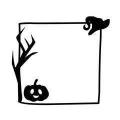 Halloween frame decoration