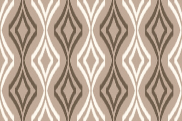 Ethnic seamless ikat fabric pattern design for all types of print textiles and backgrounds