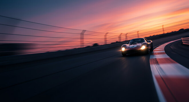 car racing on the raod 