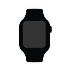 Black smartwatch digital screen technology
