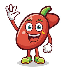 design logo icon vector cartoon mascot liver