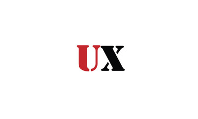 Obraz premium UX,XU,U,X,X,U abstract, letters, logo, monogram, style, symbols, ambitions, icons, 