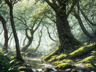 Obraz premium trees in the forest