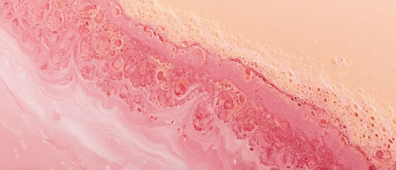 Soft Pink Abstract Foam and Swirl Background Design