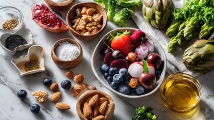 Fresh Ingredients for Healthy Cooking and Eating