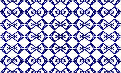 Fototapeta premium seamless vintage geometric pattern, Seamless geometric diamond pattern in two tone blue. blue diamond seamless Repeat seamless pattern design for fabric printing or background