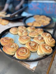 homemade cookies on a tray