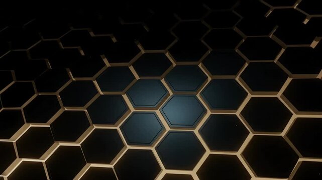 Abstract hexagon background pattern design
