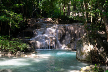 Naklejka premium waterfalls, asia, thailand, indonesia, beautiful, long exposure