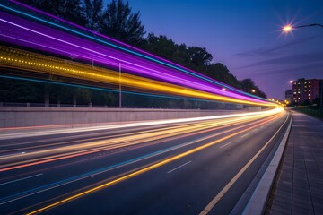 Abstract Long Exposure Light Streaks