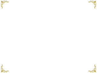 清楚なアンティークコーナー〜ゴールド〜
