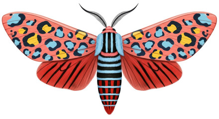 Isolated Leopard Moth