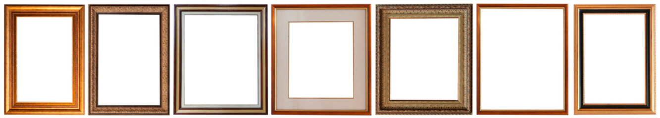 set of isolated picture frames gallery