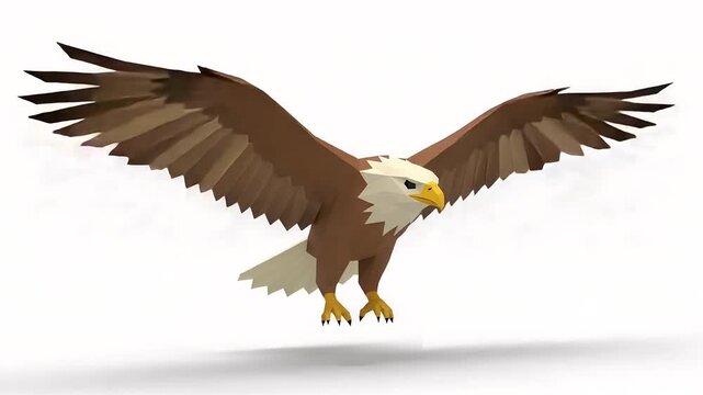 Majestic Eagle Soaring in the Sky with Wide Wingspan in Natural Habitat