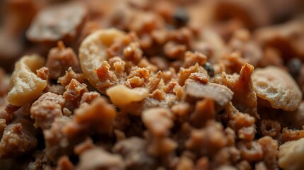 close up of a bowl of food roasted peanuts