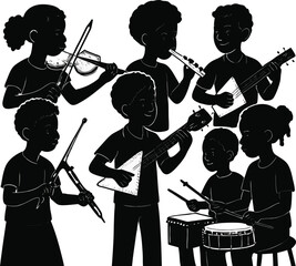 Joyful Black Children's Orchestra