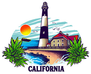 lighthouse on the island