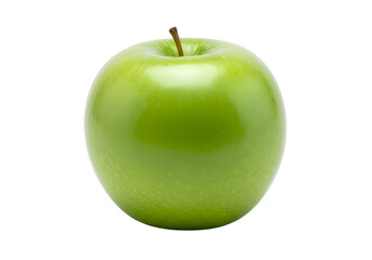 Fresh Green Apple on White Background.