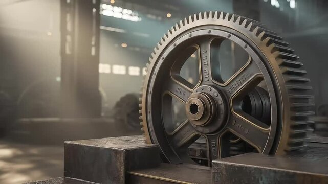 Aged wheel design indoor historic decorative object