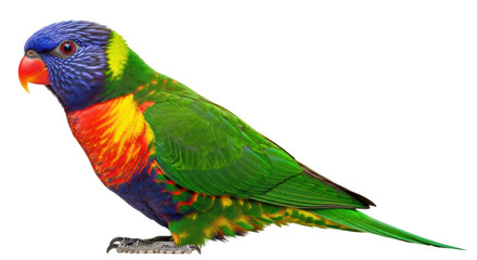 Isolated Rainbow Lorikeet