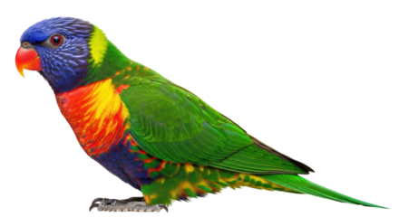Isolated Rainbow Lorikeet