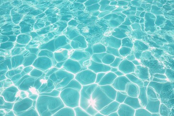Obraz premium Shimmering Pool Light dances on the aqua surface, creating mesmerizing patterns of sunlight and shadow in crystal-clear water