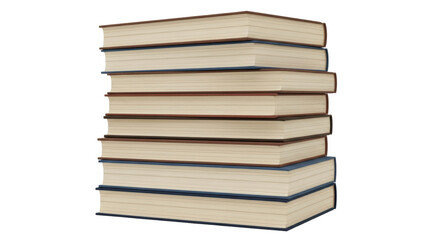 Isolated Stack of Books