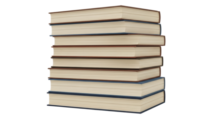 Isolated Stack of Books