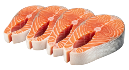 Isolated Slices of Salmon