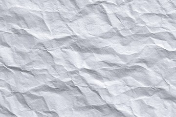 Close-up of crumpled white paper texture