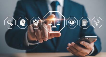 Law and Technology Lawyer using AI for legal services innovation