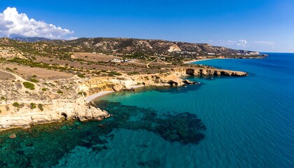 Coastal landscape panorama