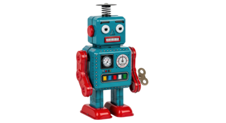 Isolated Toy Robot
