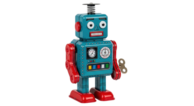 Isolated Toy Robot